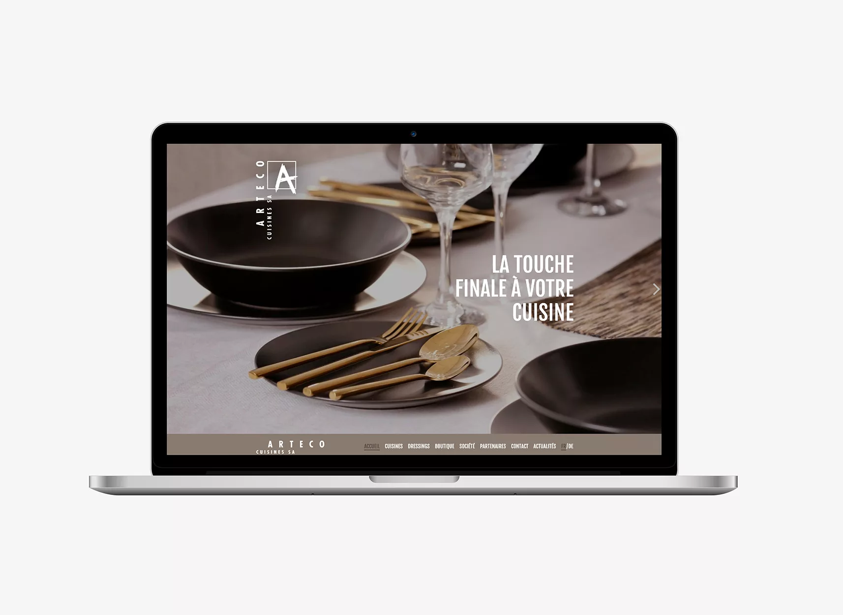 Conception de la plateforme Web Arteco Cuisines par Ivimédia