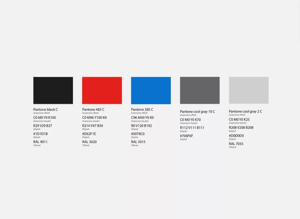 Brand Strategy System Charte graphique-palettes couleurs de l'identité Crevoisier réalisée par Ivimédia
