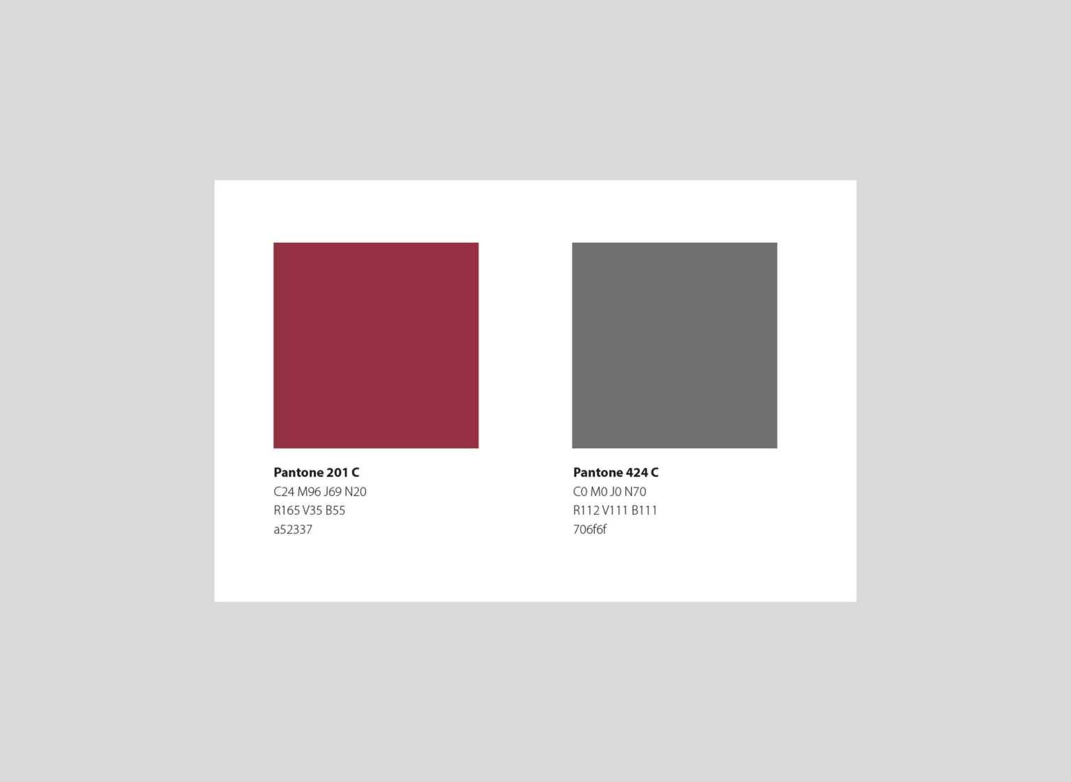 Charte graphique-palettes couleurs de l'identité Mercier, réalisée par Ivimédia