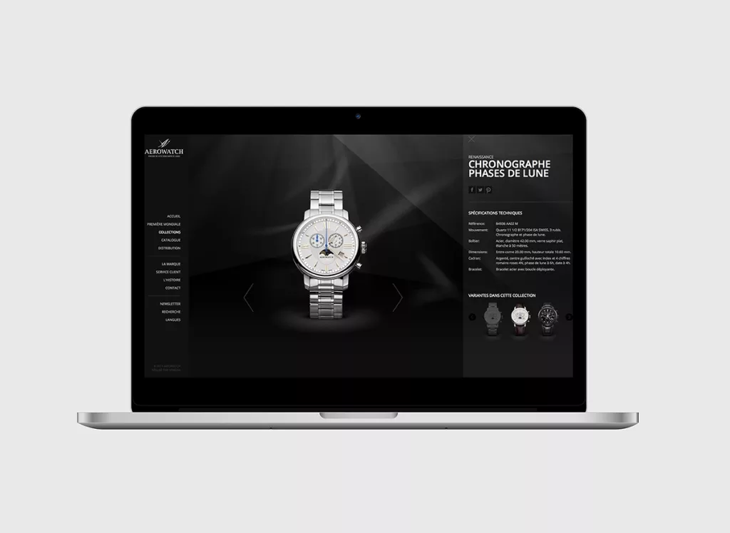 Plateforme web Aérowatch créé par Ivimedia