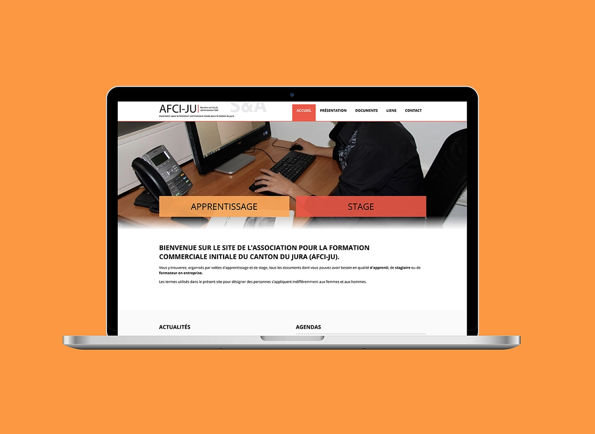 plateforme web AFCI-JU réalisés par Ivimédia