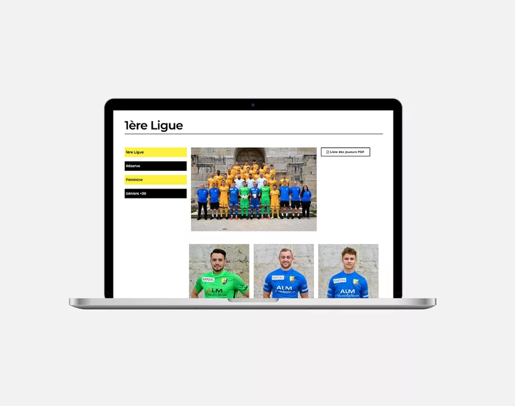 conception de la plateforme Web et mobile Sport Réunis Delémont par Ivimédia